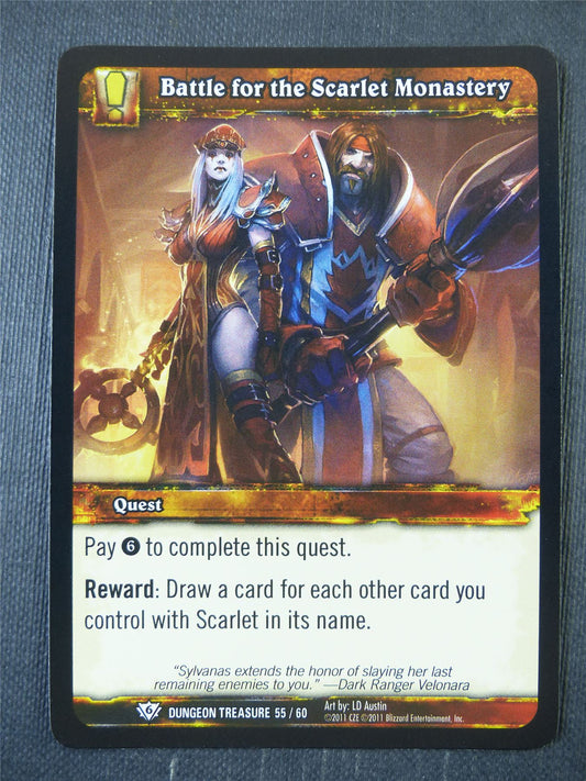 Battle for the Scarlet Monastery 55/60 Foil - WoW Card #19X
