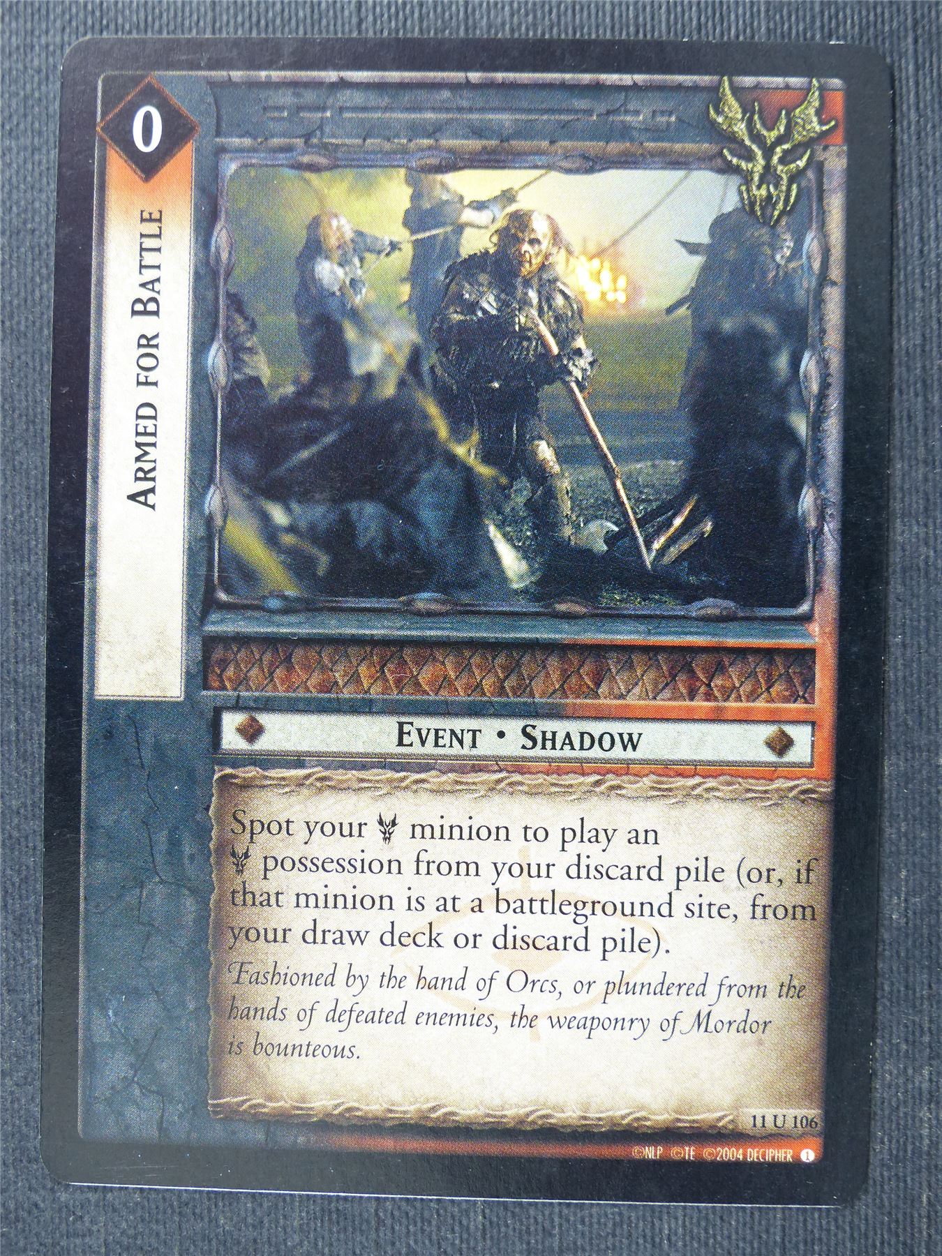 Armed For Battle 11 U 106 - LotR Cards #2UG