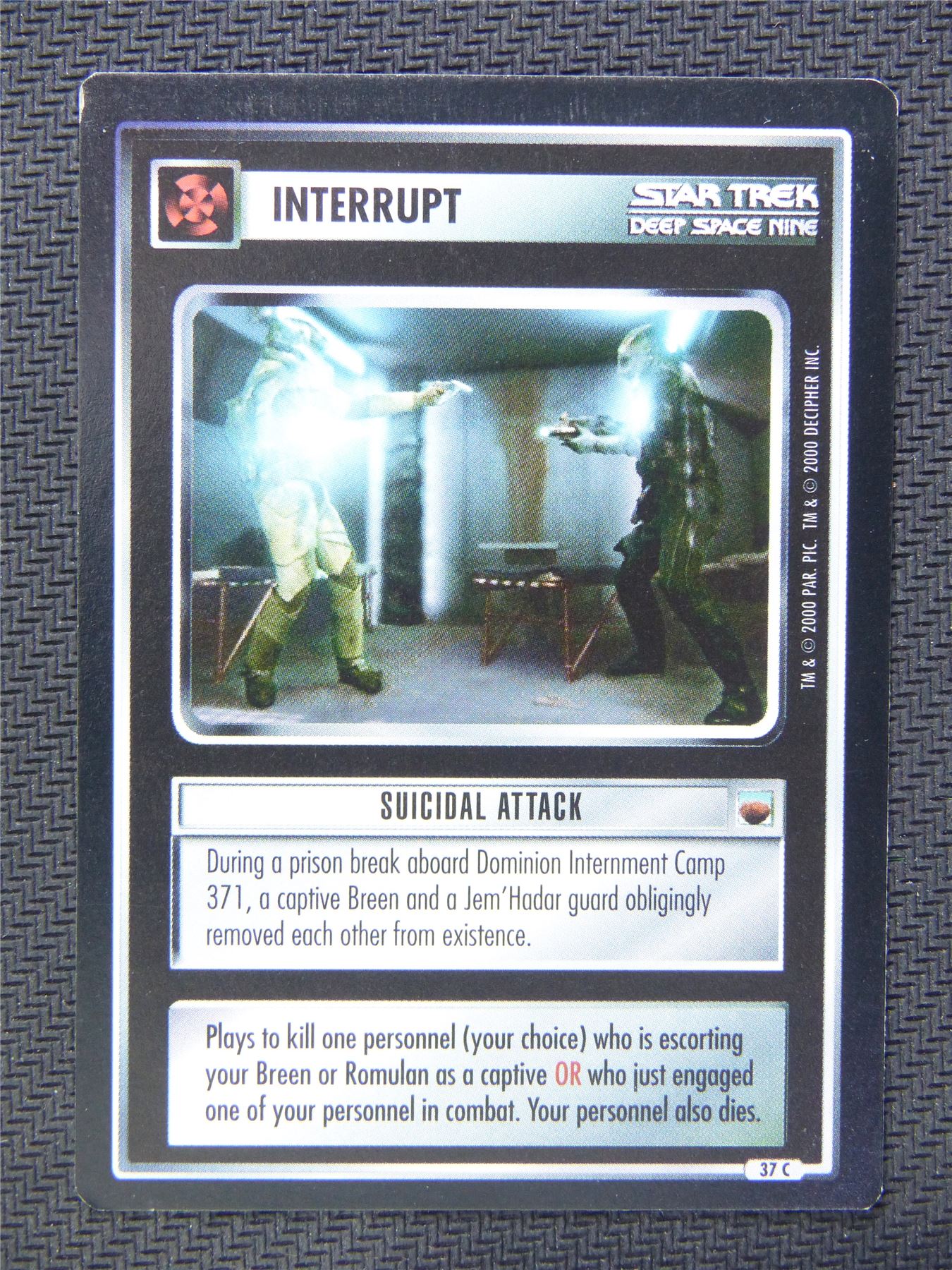 Interrupt Suicidal Attack - Star Trek CCG Deep Space Nine #549