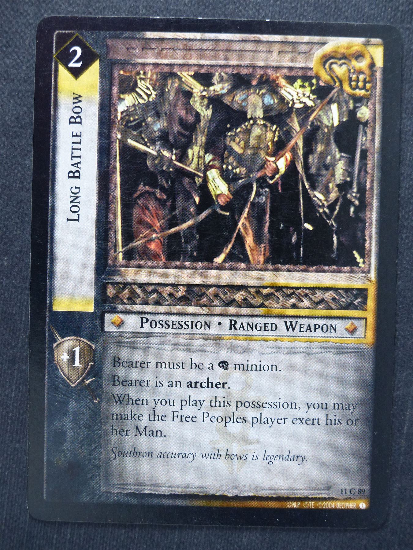 Long Battle Bow 11 C 89 - LotR Cards #TR