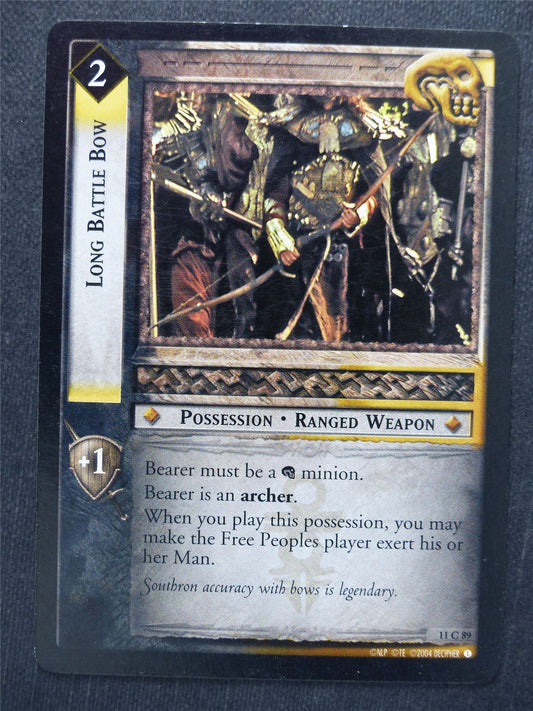 Long Battle Bow 11 C 89 - LotR Cards #TR