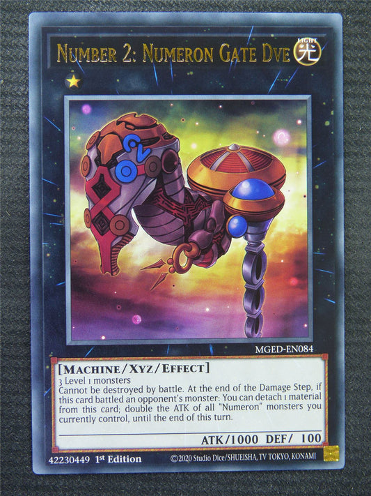 Number 2 Numeron Gate Dve MGED Rare - 1st ed - Yugioh Card #8SZ