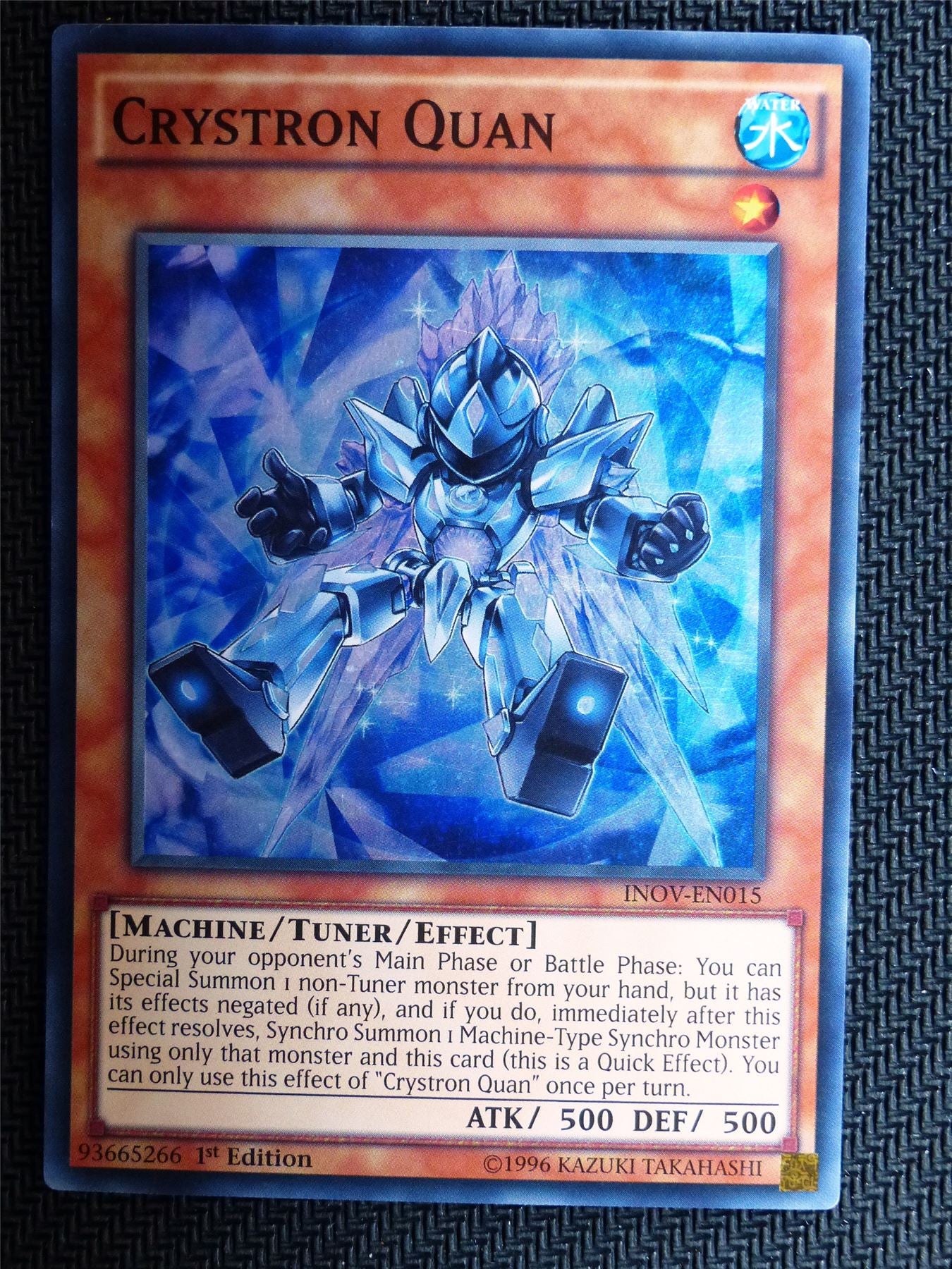 Crystron Quan - INOV - Super Rare - Yugioh Card # 1I47