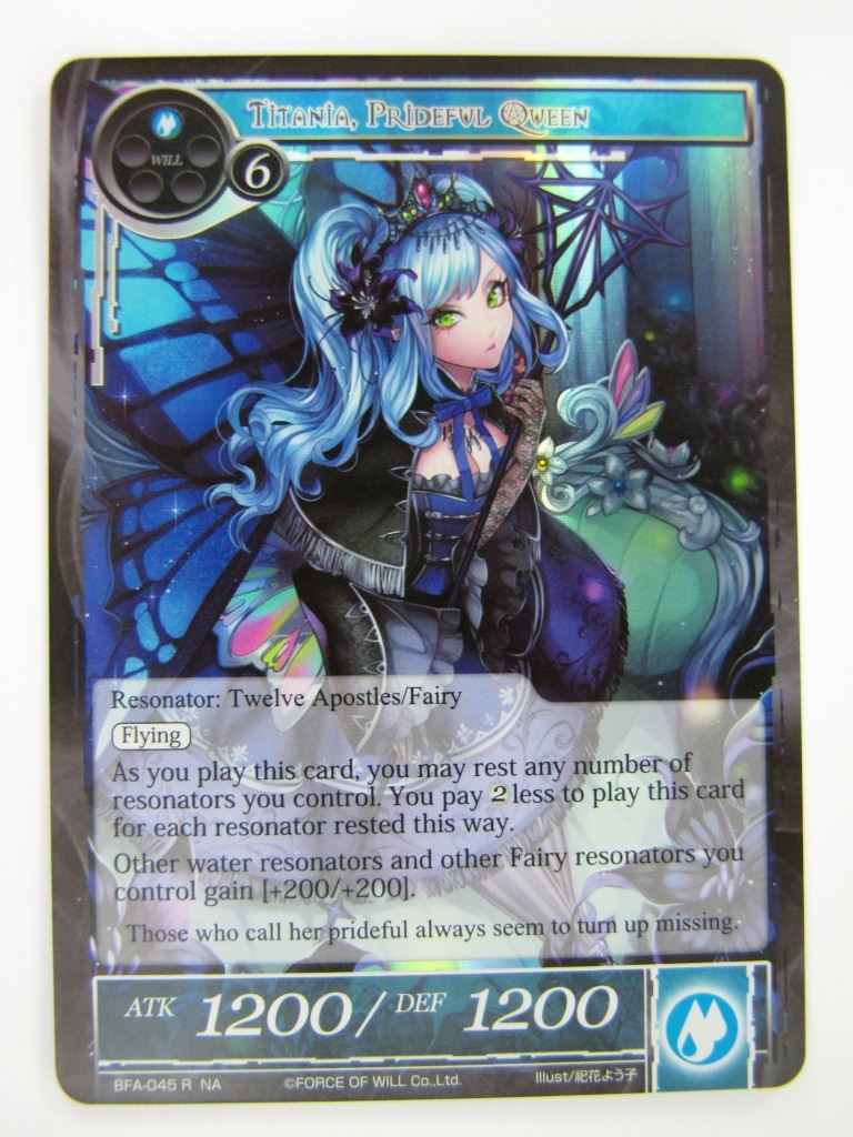 Force of Will Cards: TITANIA, PRIDEFUL QUEEN FOIL # 15D11