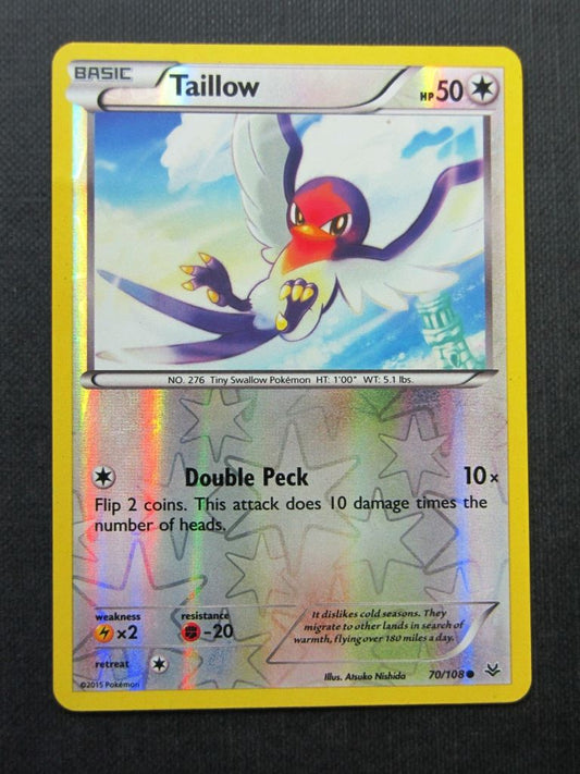 Taillow 70/108 Reverse Holo - Pokemon Cards #2AV