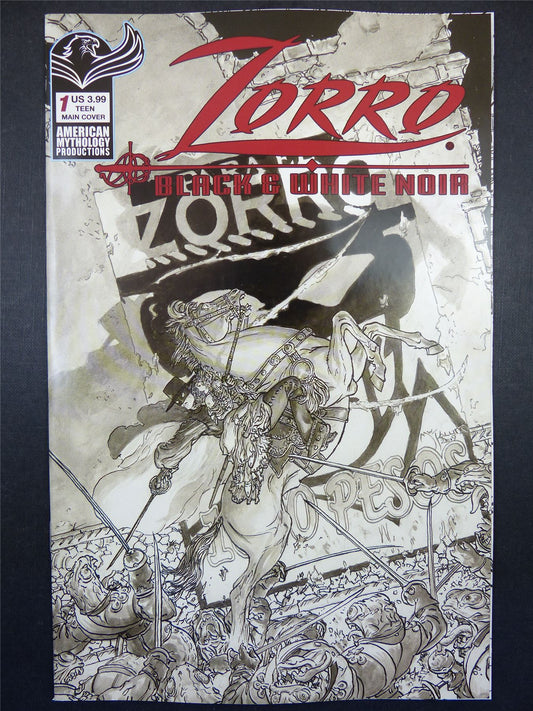 ZORRO: Black & White Noir #1 - Aug 2022 - Mythology Comics #5JI