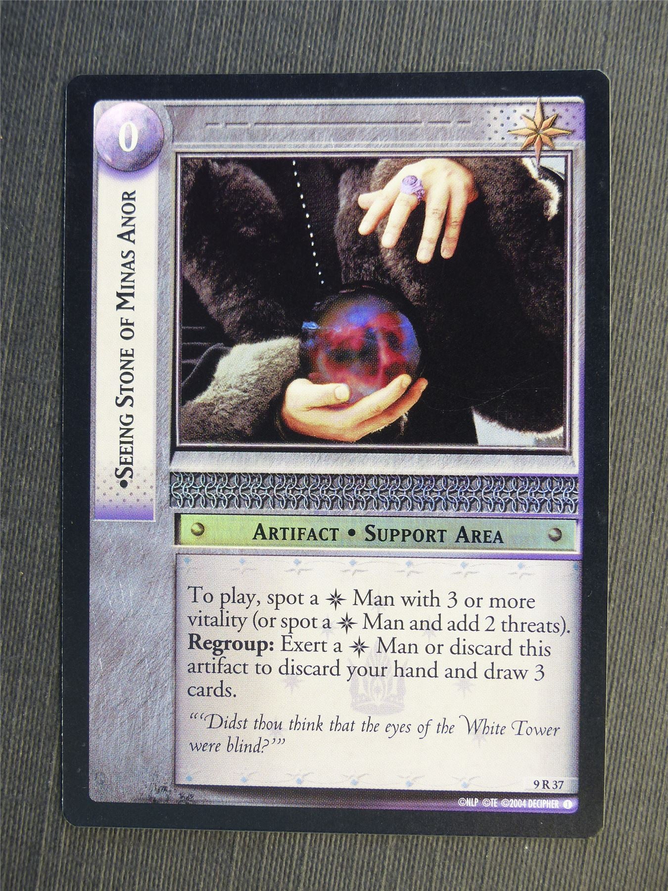 Seeing Stone of Minas Anor 9 R 37 Foil - LotR Cards #66W