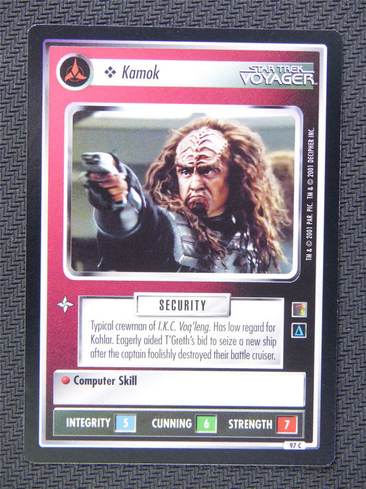 Kamok Black Border - Star Trek CCG Voyager #52Z