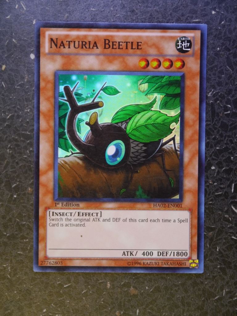 Yugioh Cards:NATURIA BEETLE HA02 SUPER RARE # 2H34