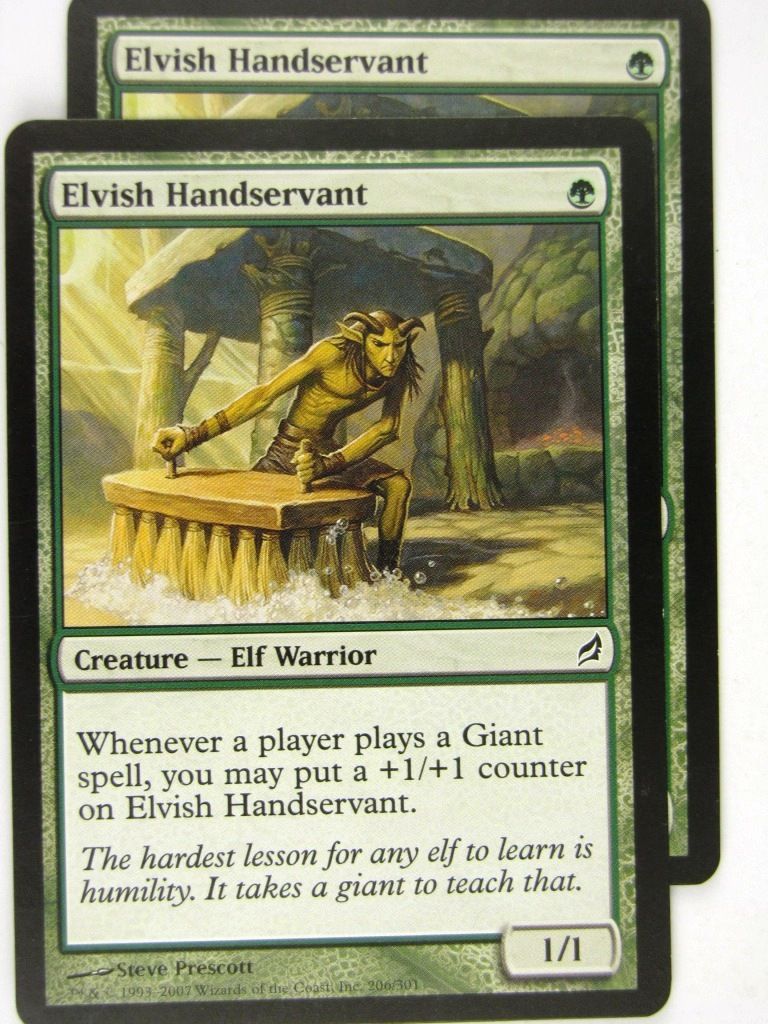 MTG Magic: the Gathering Cards: ELVISH HANDSERVANT x2: LRW