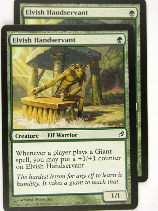 MTG Magic: the Gathering Cards: ELVISH HANDSERVANT x2: LRW