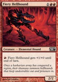 Mtg Magic Card: M10 : Fiery Hellhound
