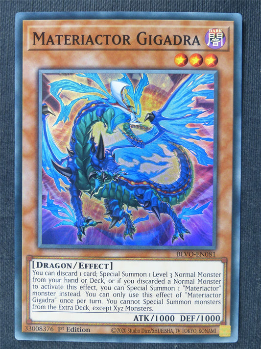 Materiactor Gigadra BLVO Super Rare - 1st ed Yugioh Cards #37V