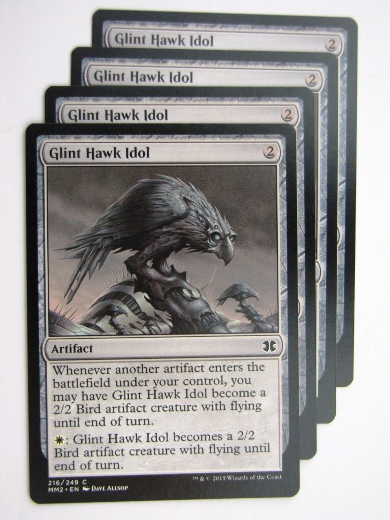MTG MODERN MASTERS TWO: GLINT HAWK IDOL x4 # 28B99