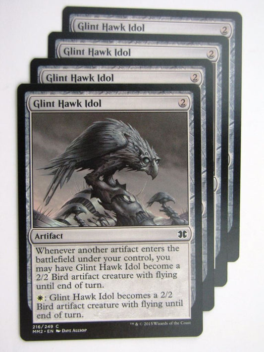 MTG MODERN MASTERS TWO: GLINT HAWK IDOL x4 # 28B99