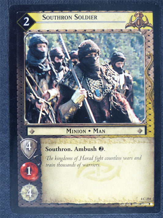 Southron Soldier 4 C 254 - played - LotR Cards #FS