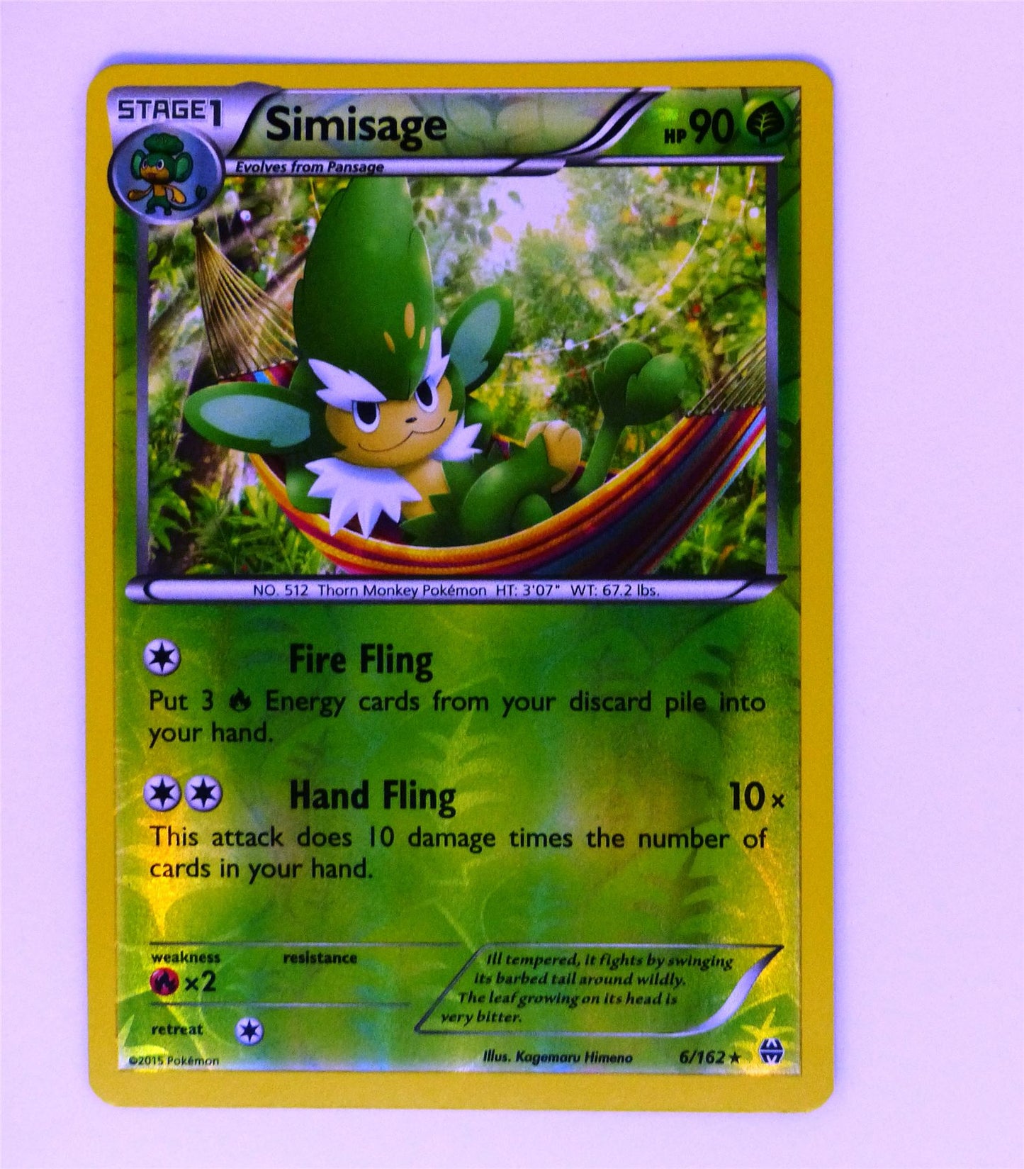 Simisage - Holofoil - Pokemon Card # H3