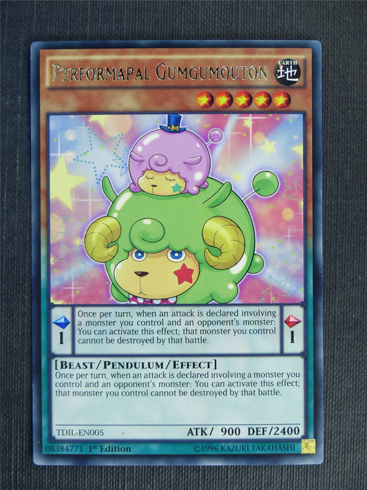 Performapal Gumgumouton TDIL Rare - 1st ed - Yugioh Cards #V7