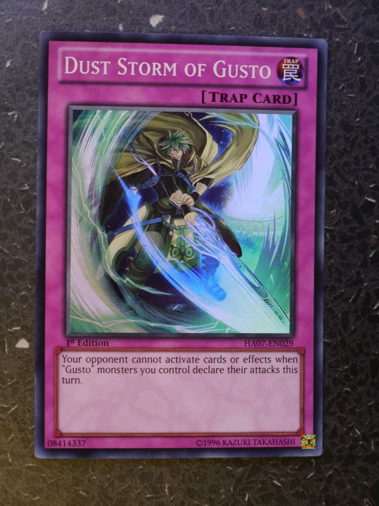 Yugioh Cards: DUST STORM OF GUSTO HA07 SUPER RARE # 4A75