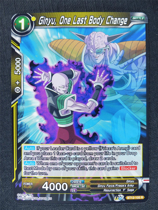 Ginyu One Last Body Change #NJ