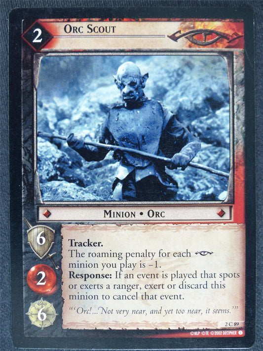 Orc Scout 2 C 89 - played - LotR Cards #Y5