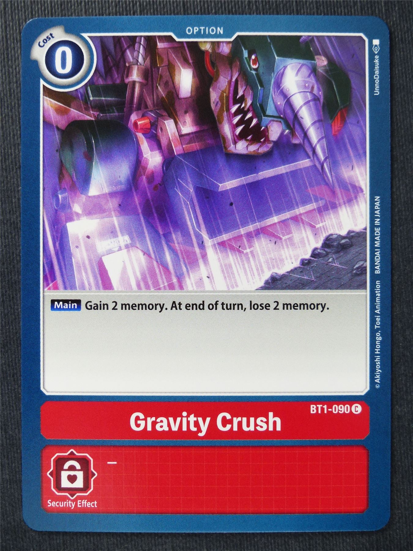 Gravity Crush BT1-090 C - Digimon Cards #TA