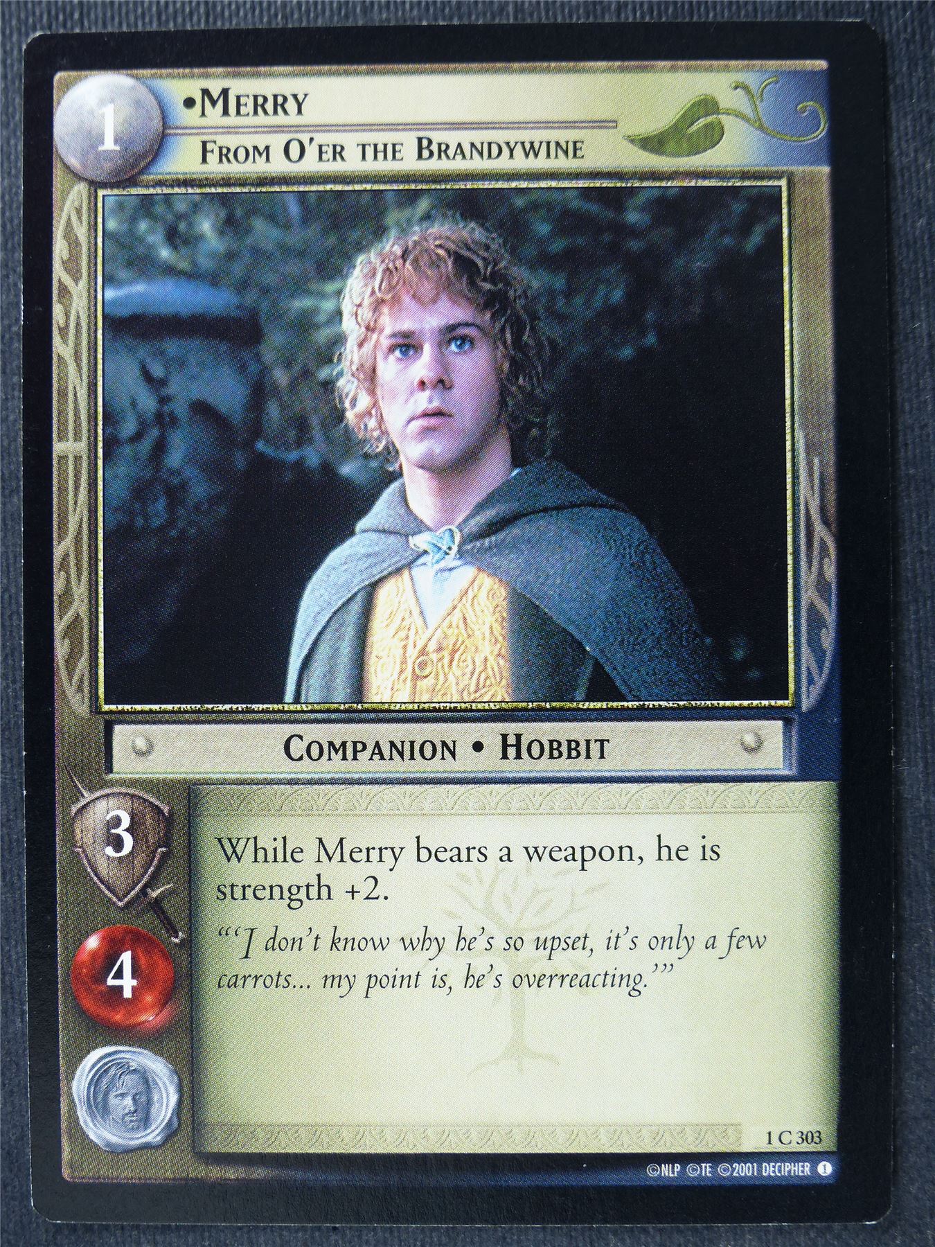 Merry 1 C 303 - LotR Card #4BU