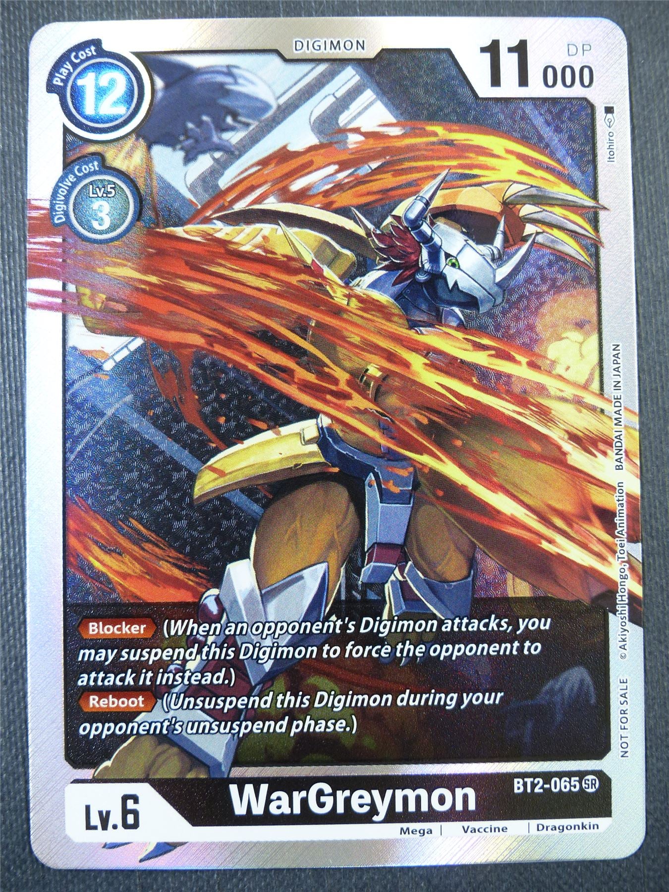 WarGreymon BT2 alt art Promo - Digimon Card #5FO