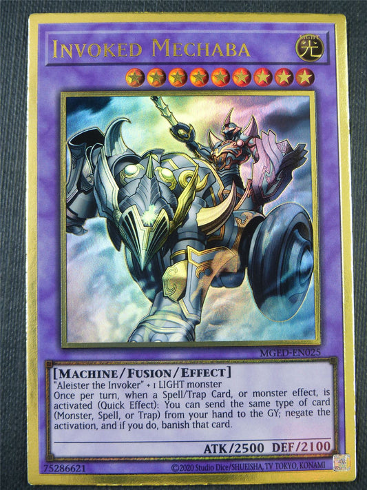 Invoked Mechaba MGED Gold Rare - Yugioh Card #8GK