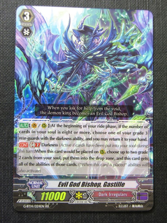Evil God Bishop Gastille G-BT14 RR - Vangaurd Cards # 6F19