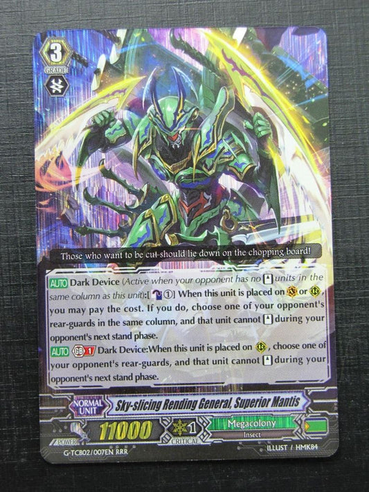 Vanguard Cards: SKY-SLICING RENDING GENERAL SUPERIOR MANTIS G-TCB02 RRR # I84