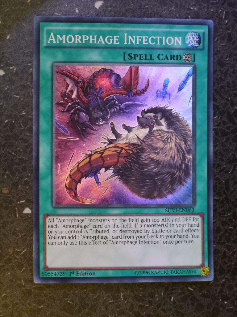 Yugioh Cards: AMORPHAGE INFECTION SHVI SUPER RARE # 3D29