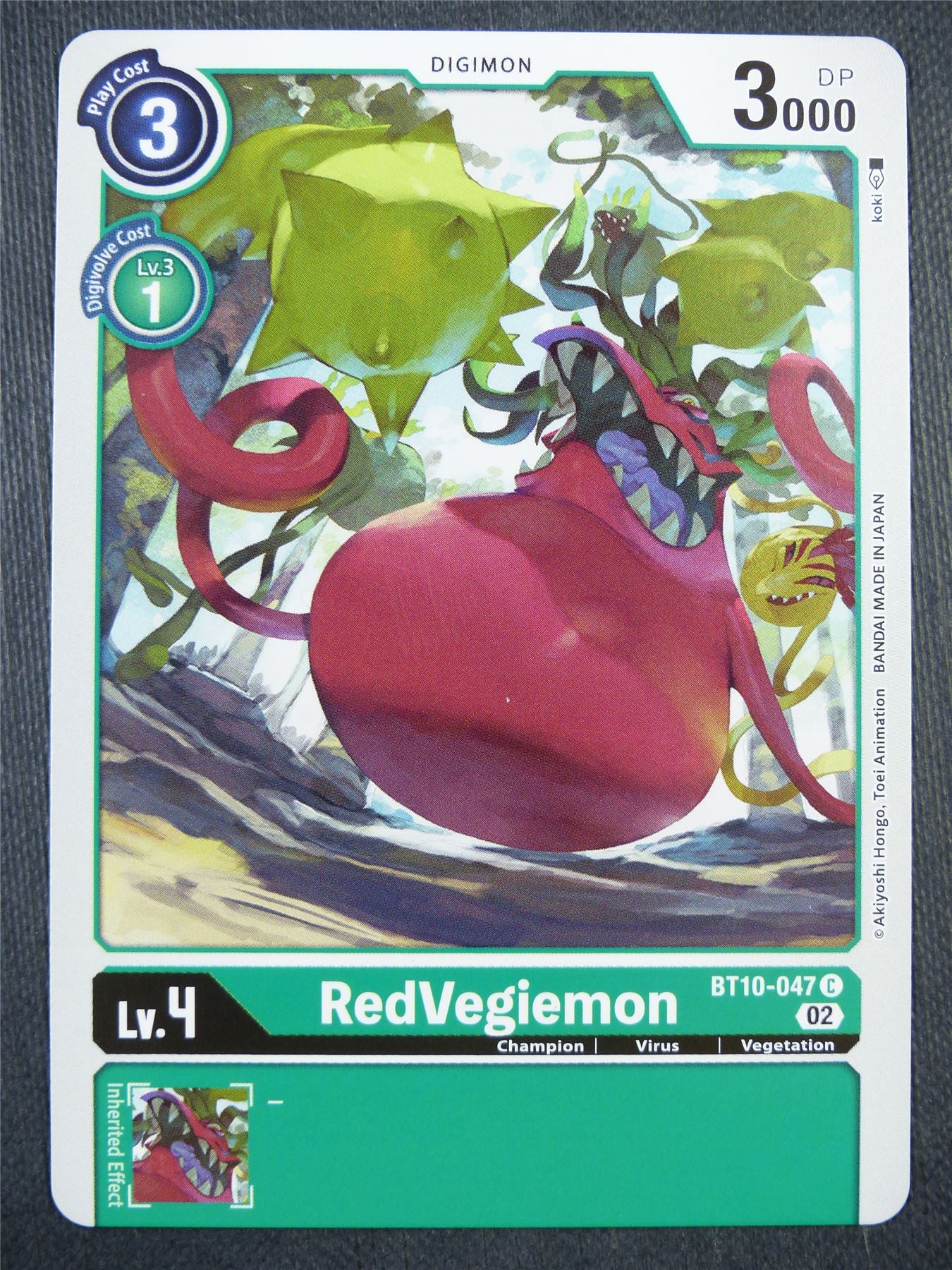 RedVegimon BT10-047 - Xros Encounter - Digimon Card #99B