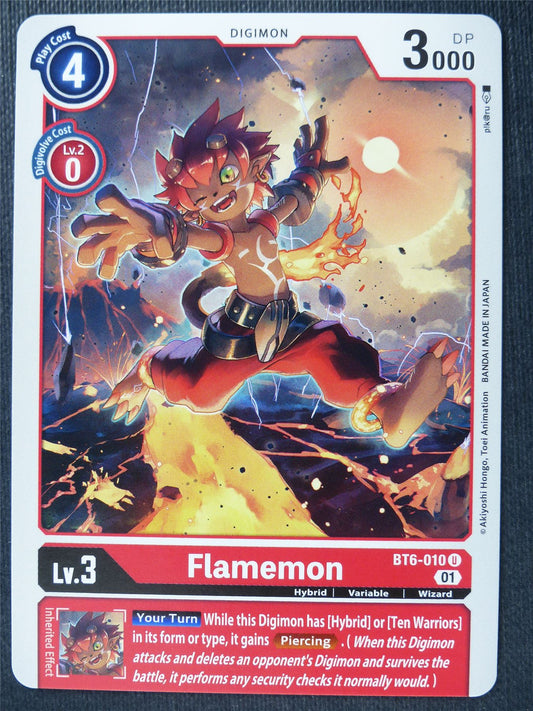 Flamemon BT6-010 U - Digimon Card #4JP