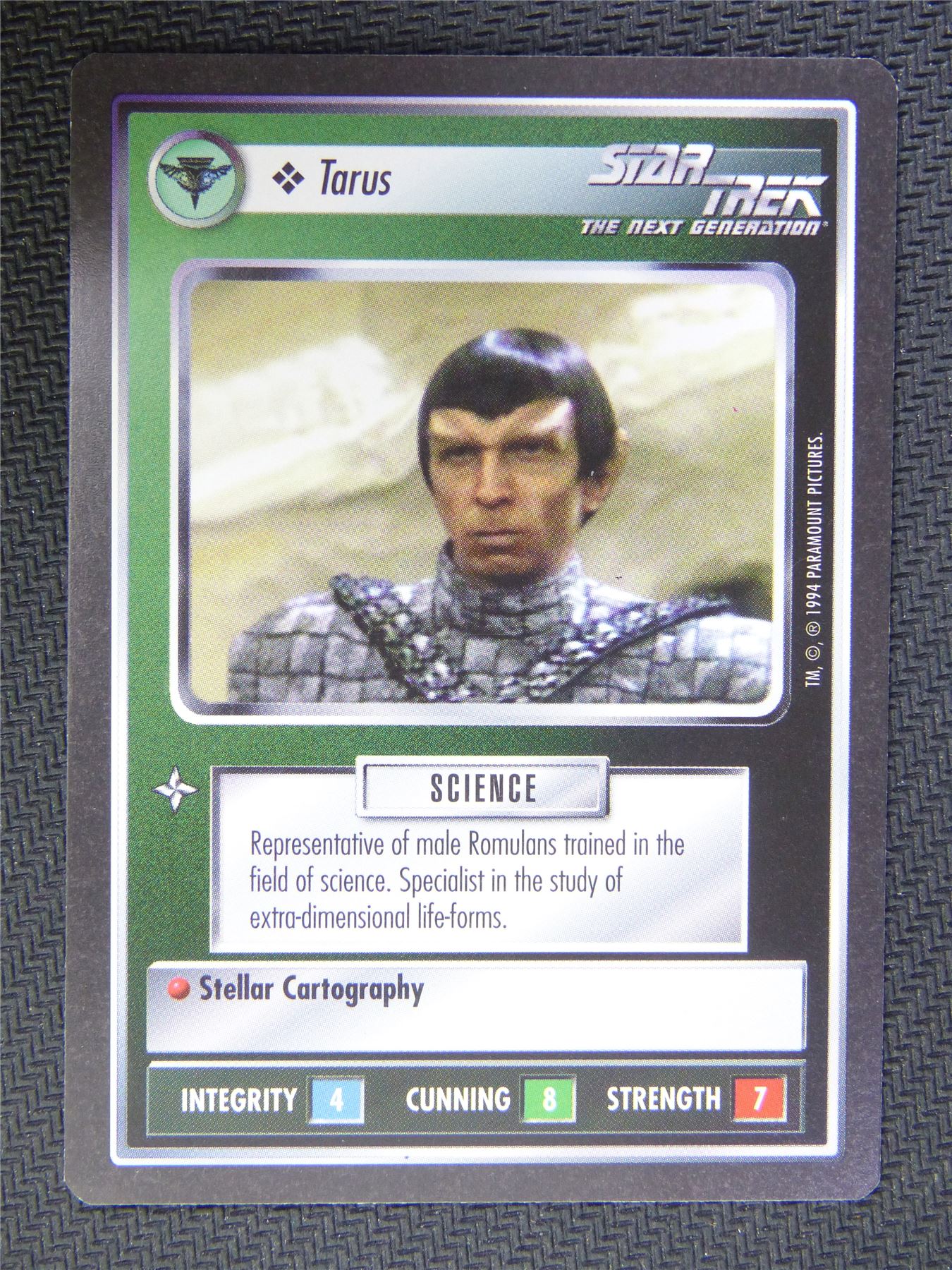 Tarus Black Border - Star Trek CCG Next Gen #4ZO