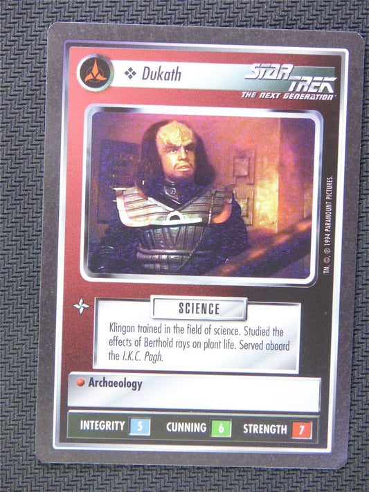 Dukath Black Border - Star Trek CCG Next Gen #509