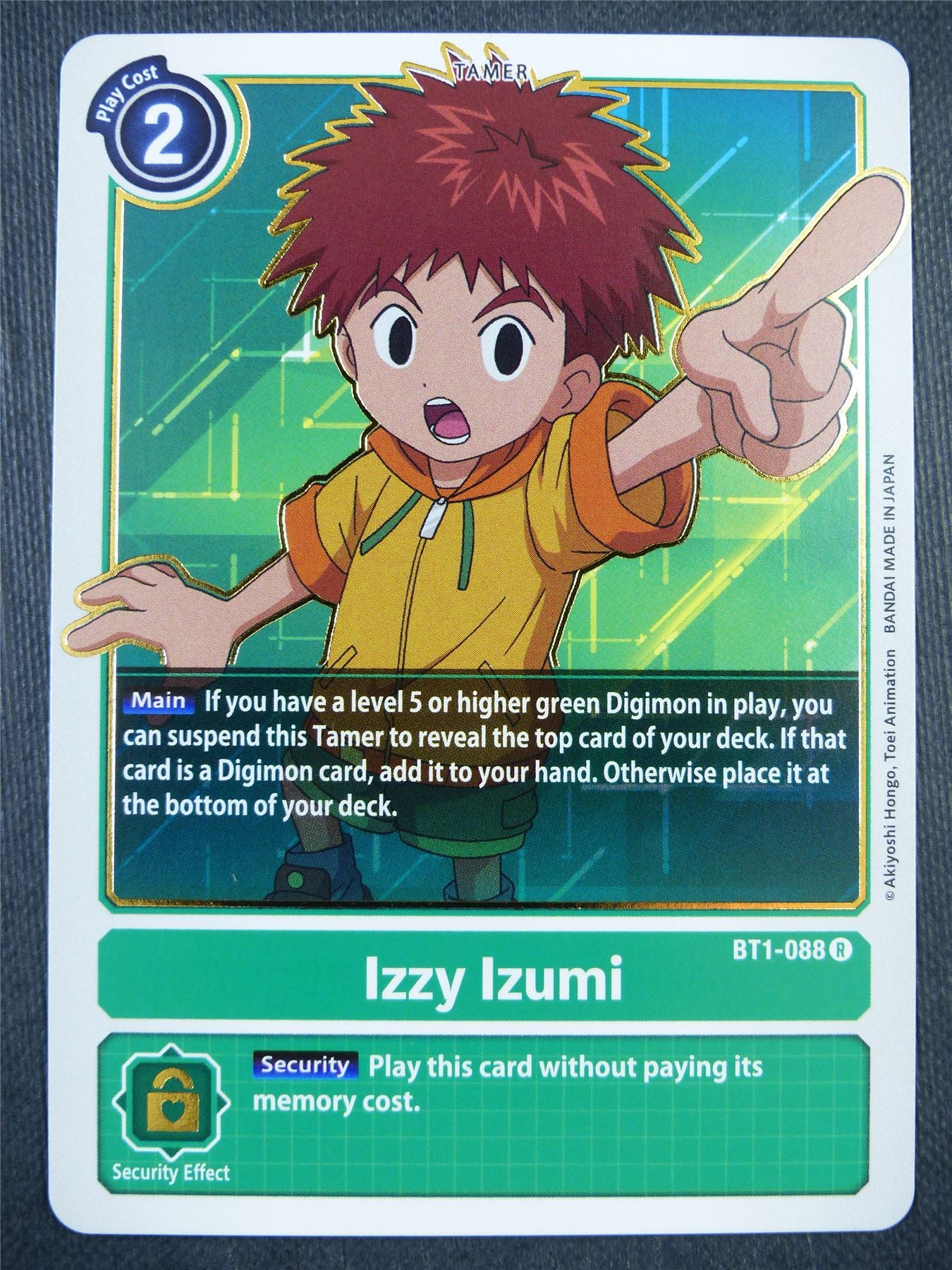 Izzy Izumi BT1-088 R - Digimon Card #9GJ