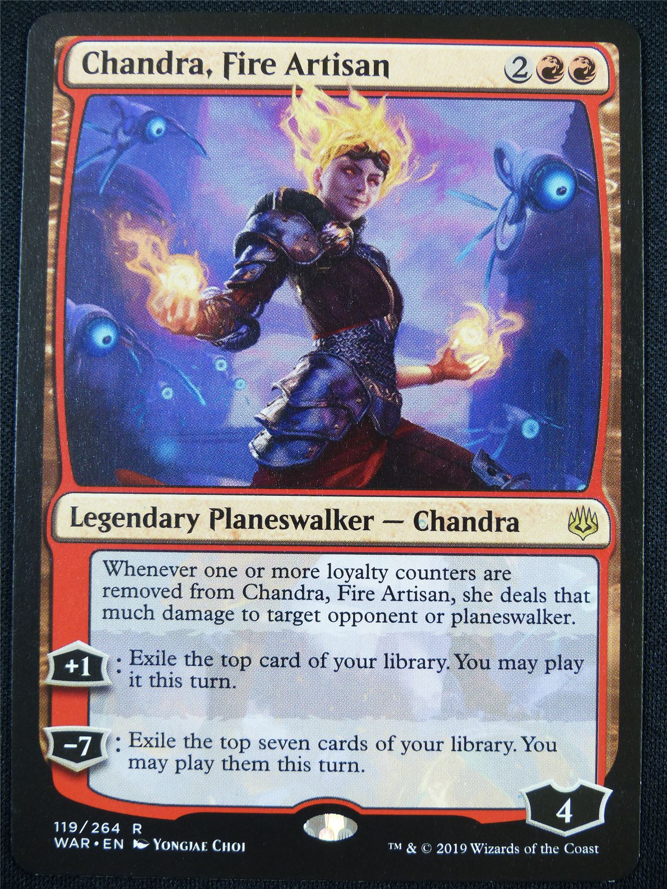 Chandra Fire Artisan - WAR - Mtg Card #PG