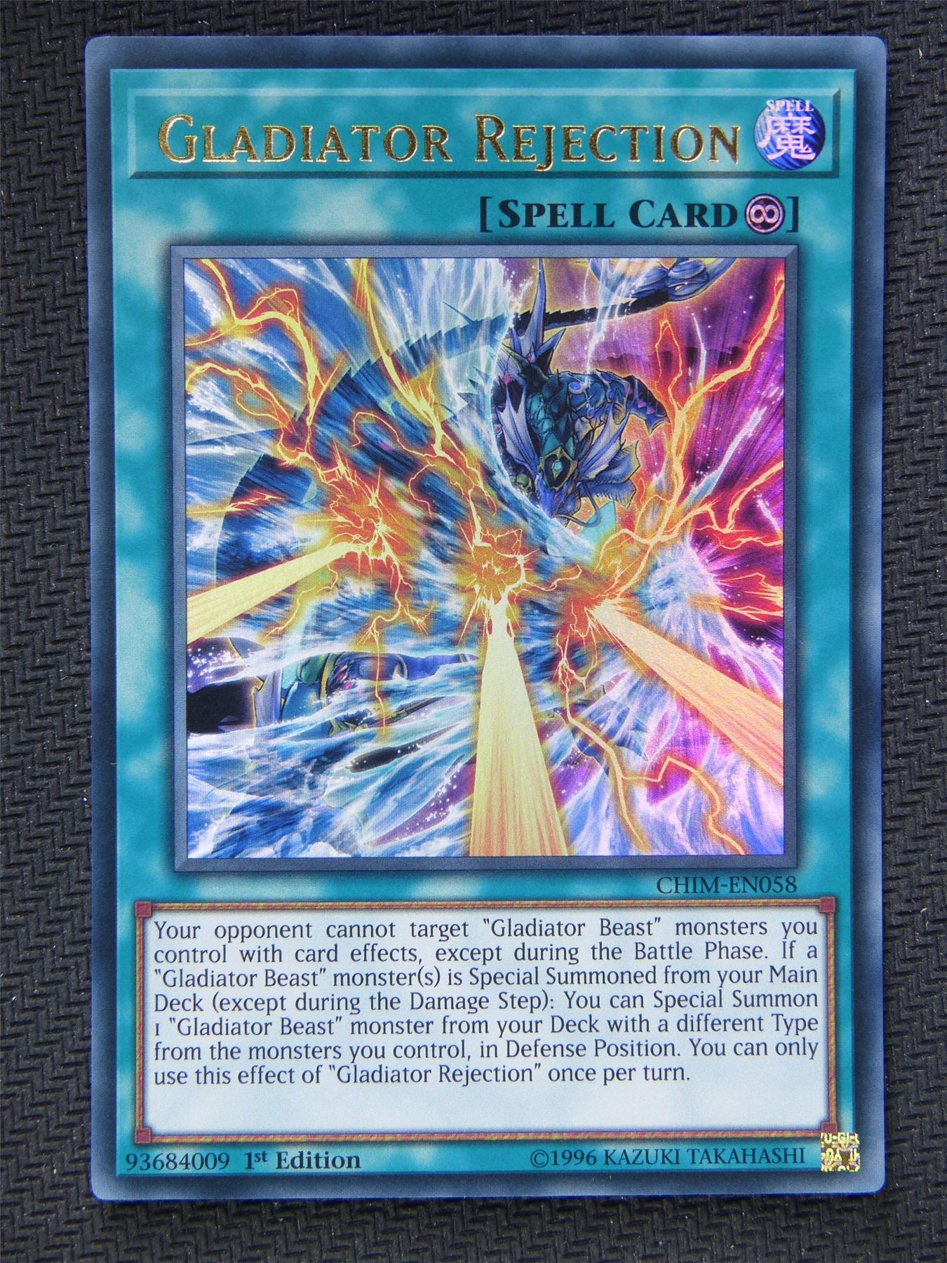 Yugioh Card - Ultra Rare - Gladiator Rejection CHIM #60M