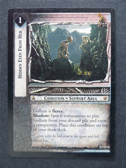 Hidden Even From Here 8 C 22 - LotR Cards #KI