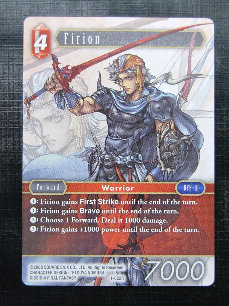 Final Fantasy Cards: FIRION 1-022R # 24F97