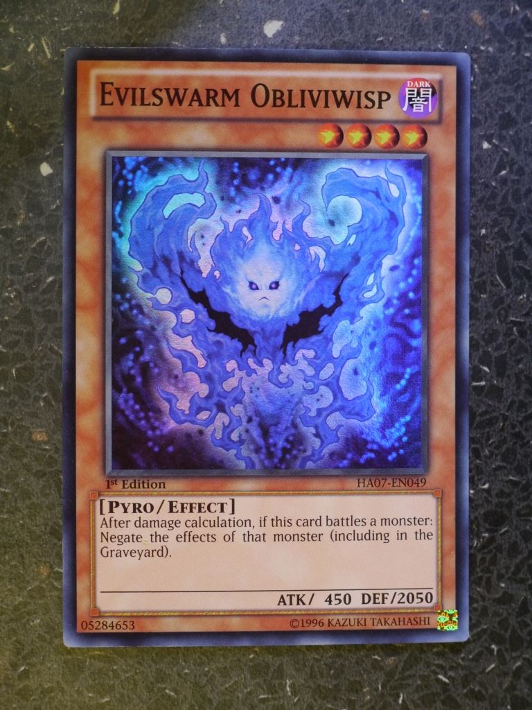 Yugioh Cards: EVILSWARM OBLIVIWISP HA07 SUPER RARE # 3B66