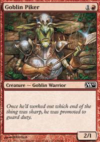 Mtg Magic Card: M10 : Goblin Piker