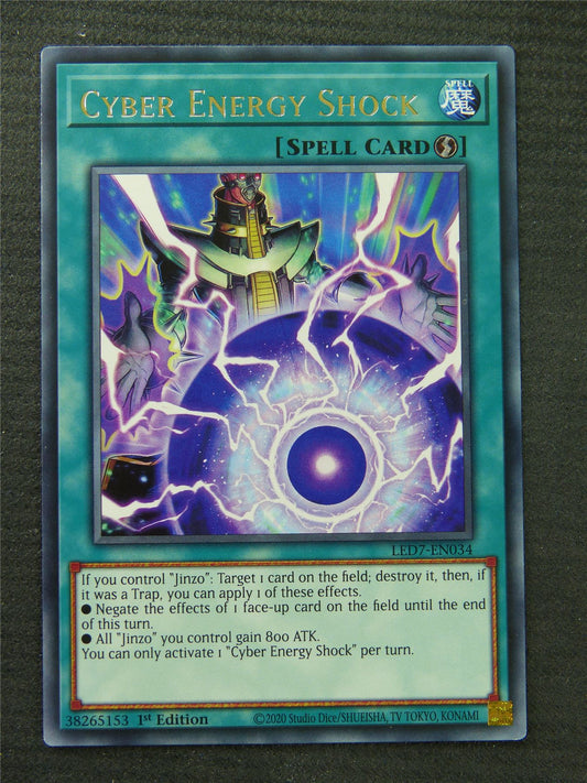 Cyber Energy Shock LED7 Rare - 1st Edition - Yugioh Card #1OS