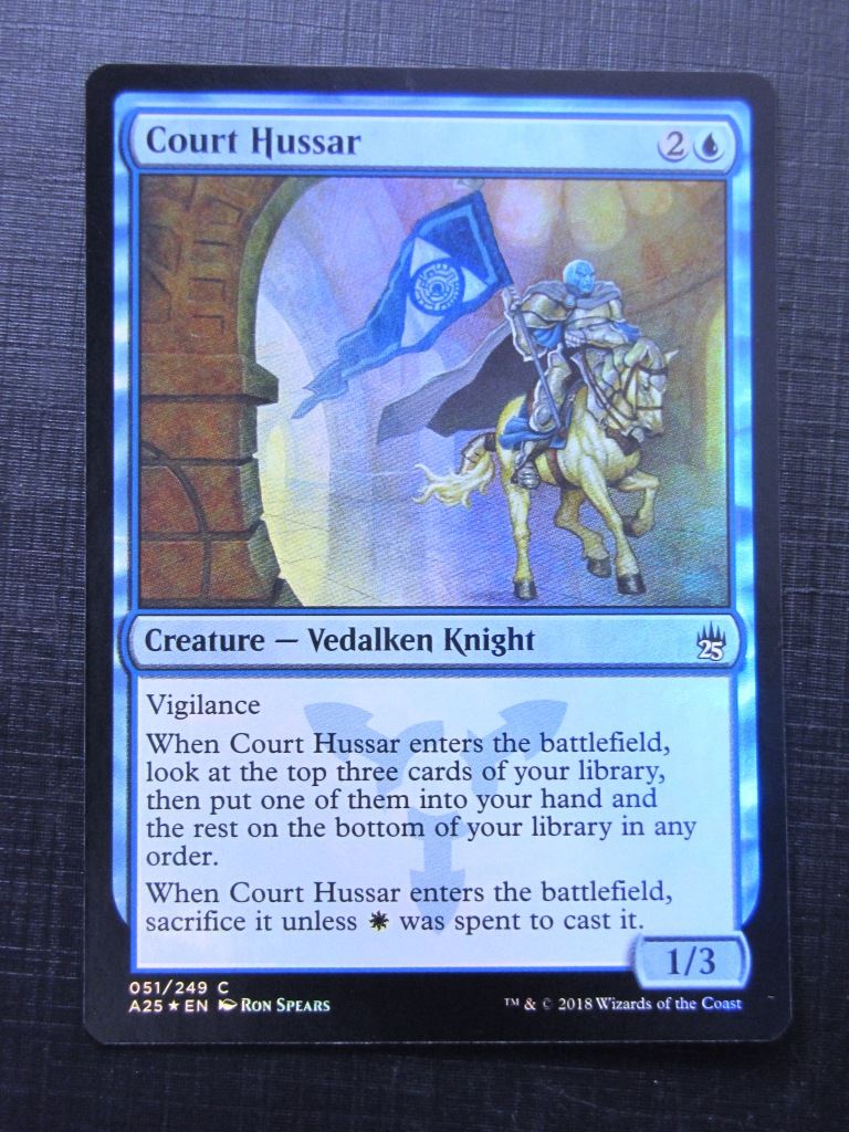 Court Hussar Foil - Masters 25 - Mtg Card # 9J92