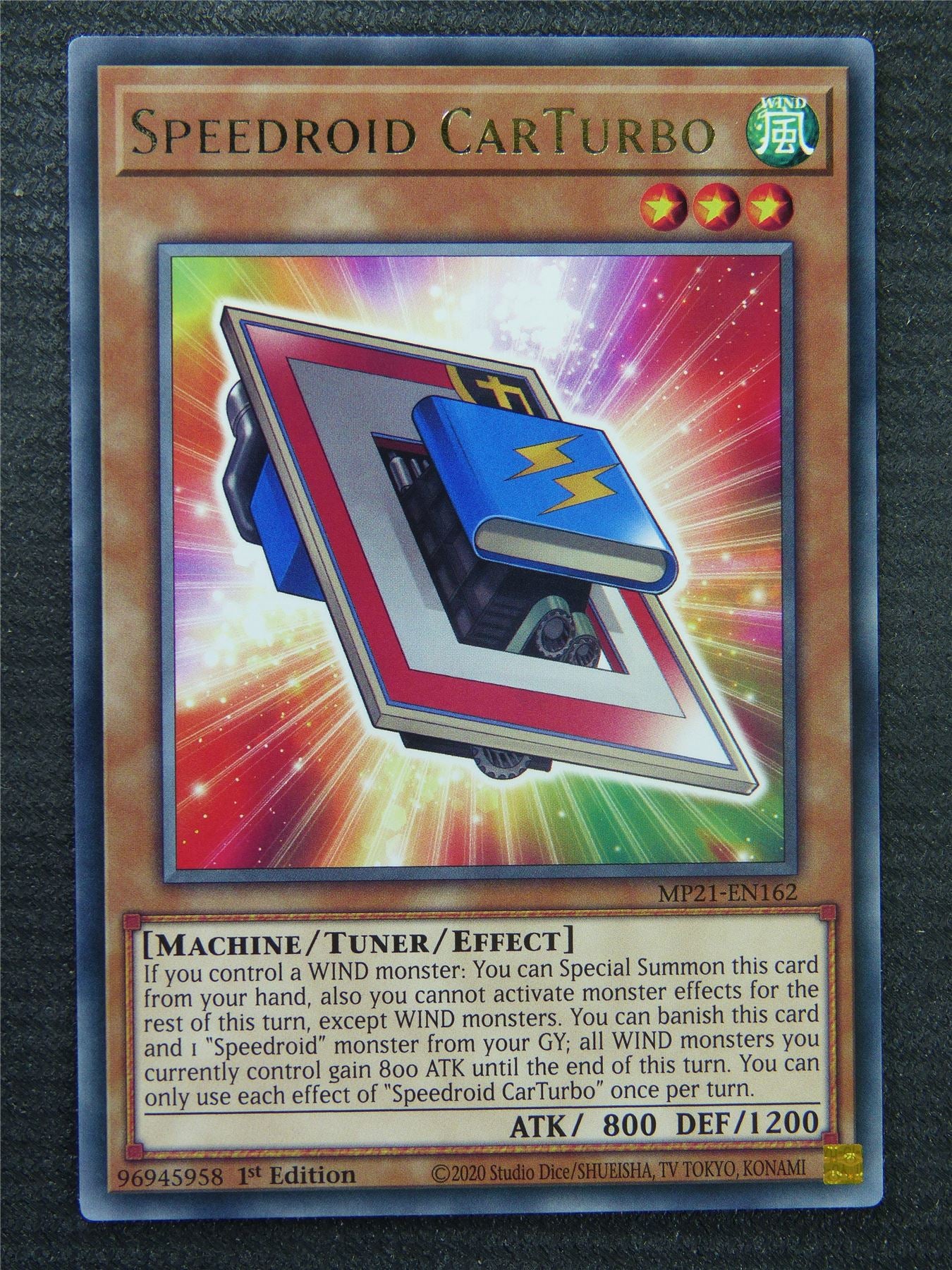 Speedroid CarTurbo MP21 Rare - 1st ed - Yugioh Card #8SH