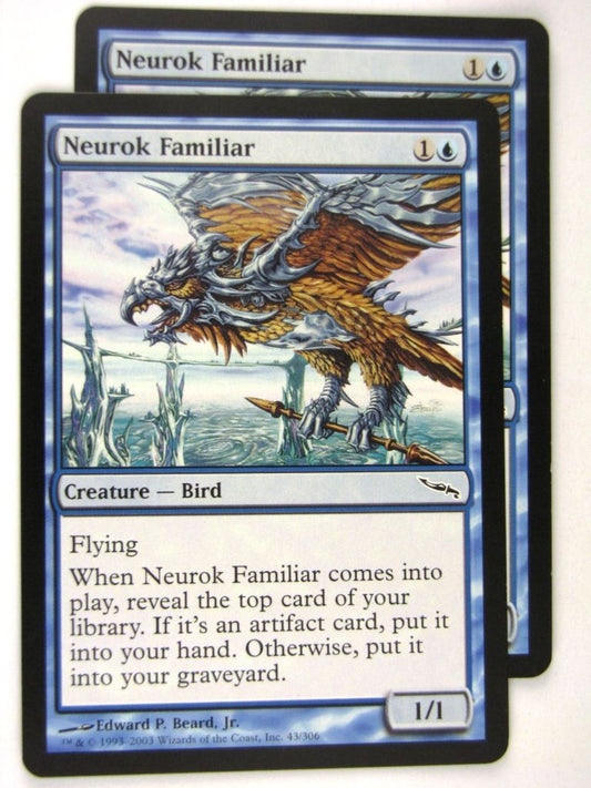 MTG Magic: the Gathering Cards: NEUROK FAMILIAR x2: MRD