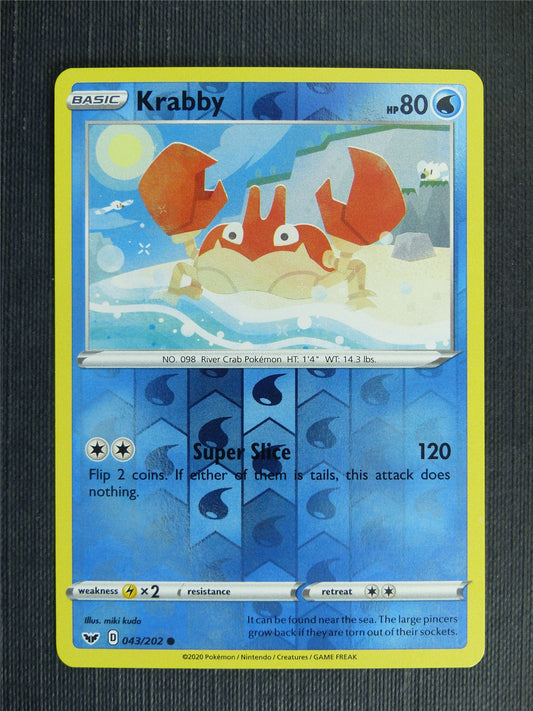 Krabby 043/202 Reverse Holo - Pokemon Cards #1MI