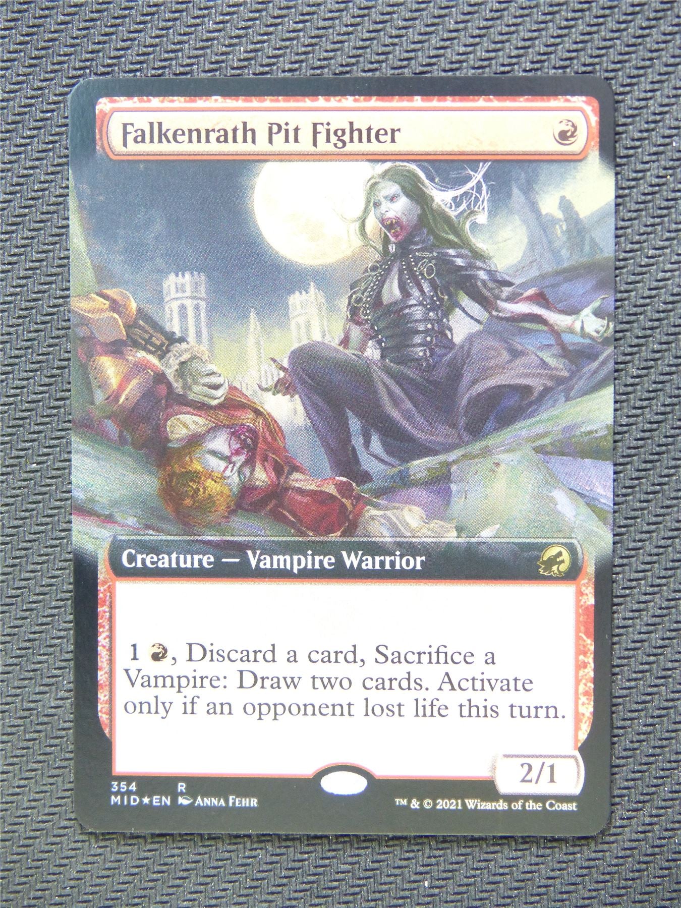 Falkenrath Pit Fighter Foil Extended Art - Innistrad - Mtg Card #3JJ