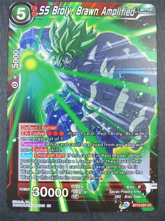 SS Broly Brawn Amplified BT13 Foil - Dragon Bal Super Card #907